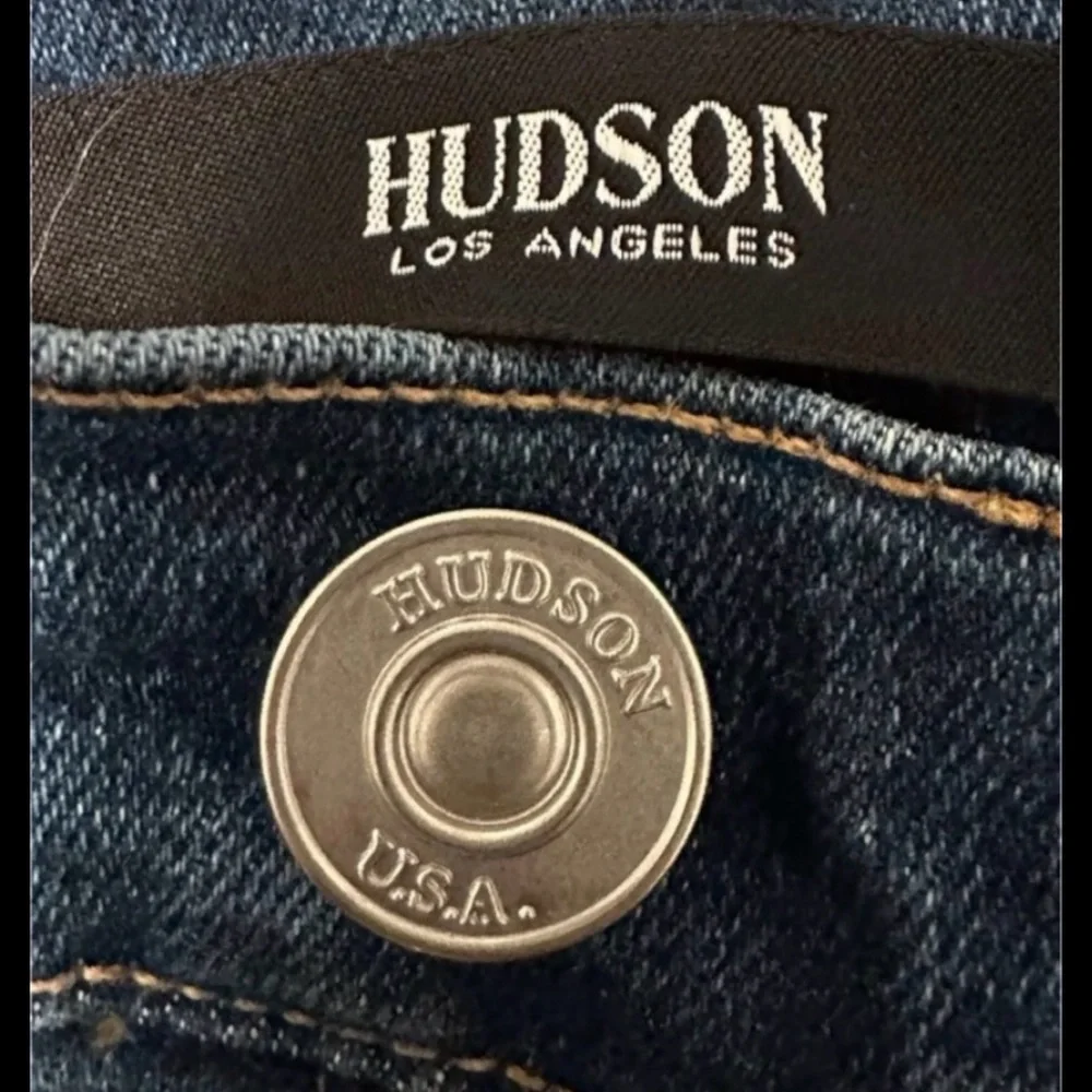 Hudson Centerfold Ultra High Rise Skinny Jeans Dark Wash Ankle Zip 29